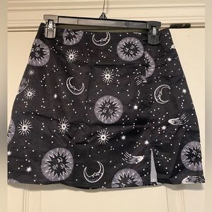 Celestial mini skirt